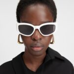 Lunettes de soleil Jacquemus modèle Gala White