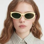 Lunettes de soleil Jacquemus modèle Ovalo Yellow